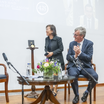 Professor Sir David MacMillan and Professor Hany Eteiba 